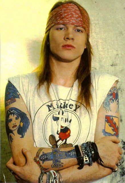 Pictures Makeup Axl Rose Guns N Roses Tattoo