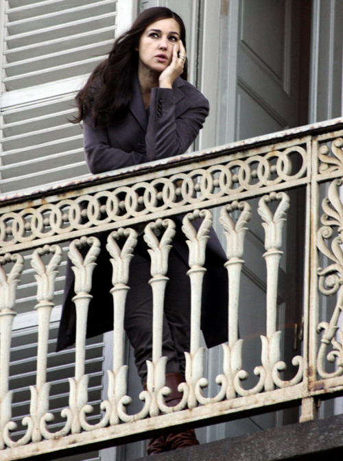 Monica Bellucci  - pe platourile de filmare