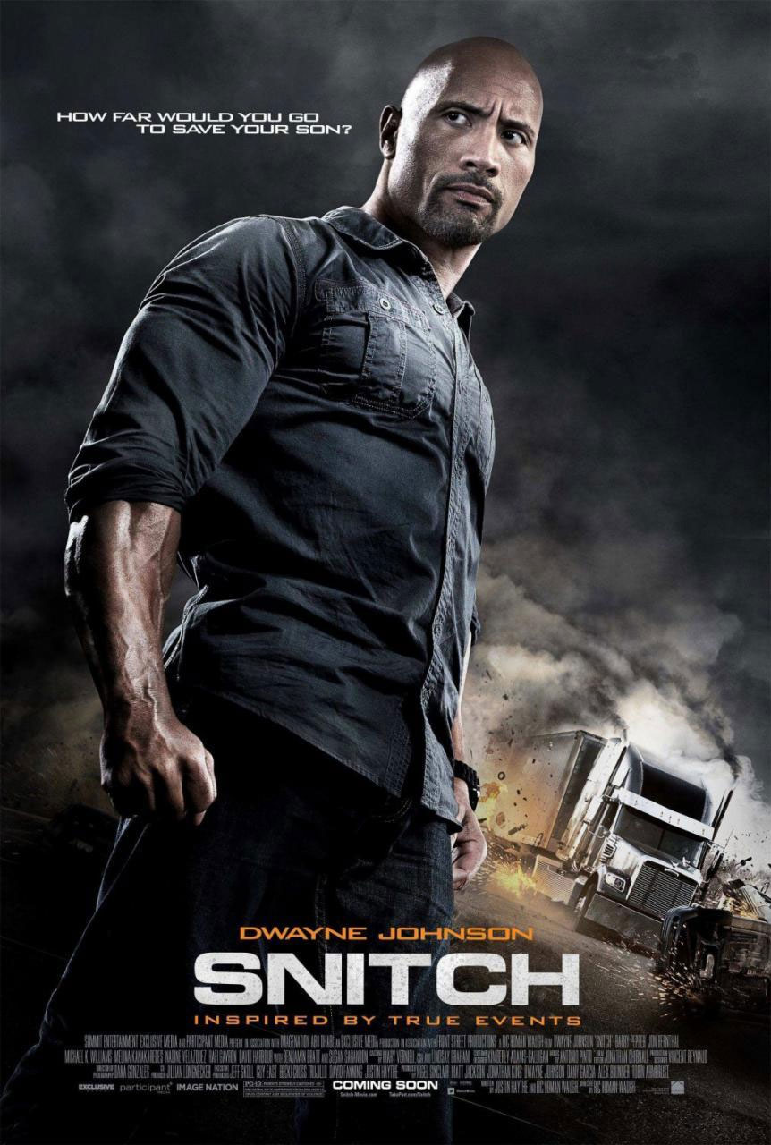 Dwayne Johnson, dur şi hotărât în primul poster din Snitch