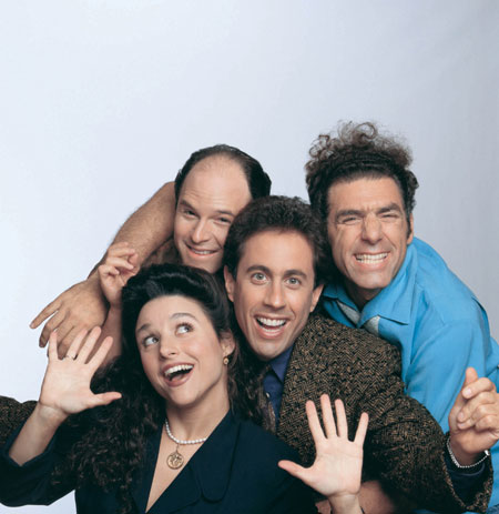Poze Julia Louis-Dreyfus, Jason Alexander, Jerry Seinfeld, Michael Richards în  Seinfeld