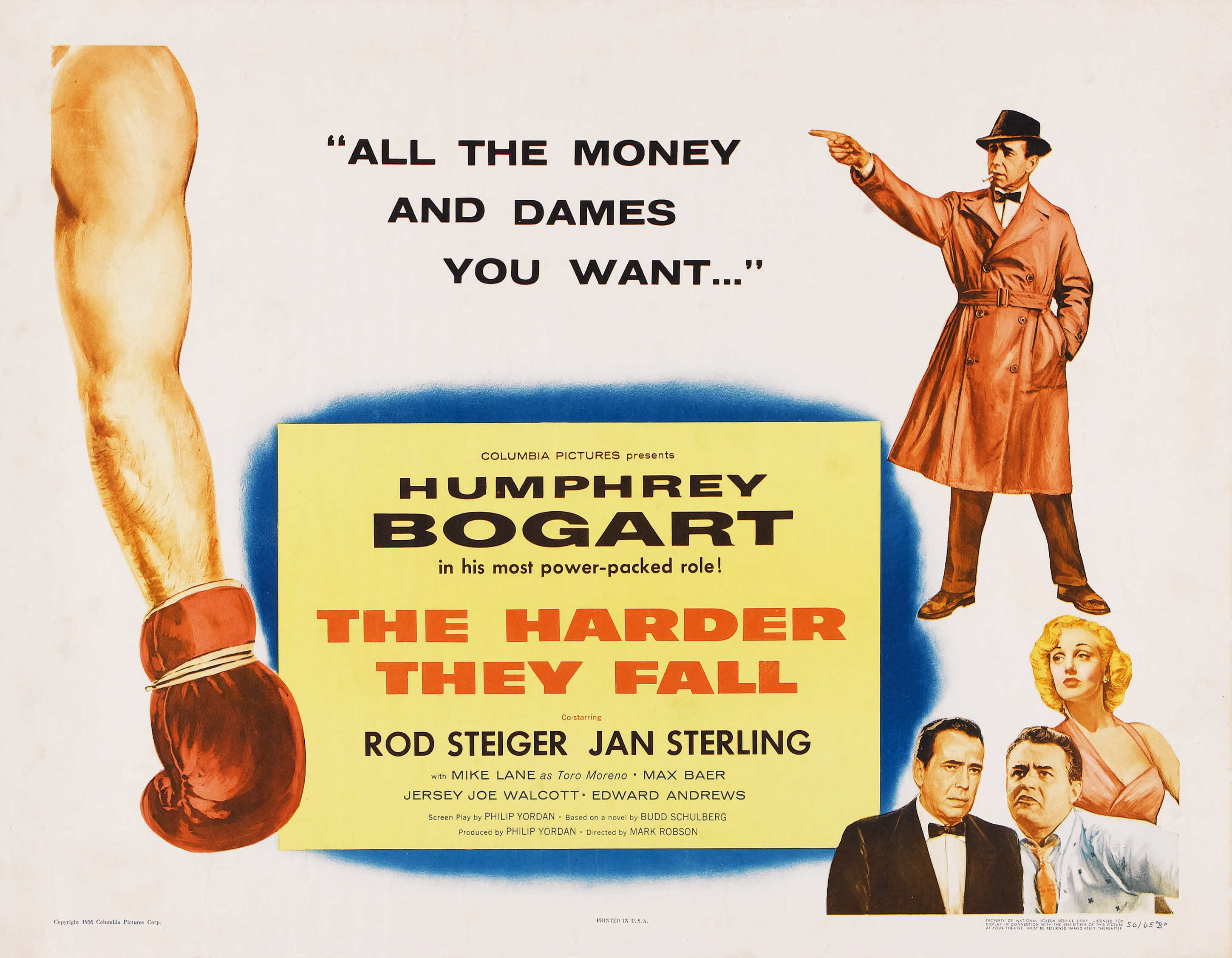 Poster The Harder They Fall (1956) - Poster Calea cea grea ...