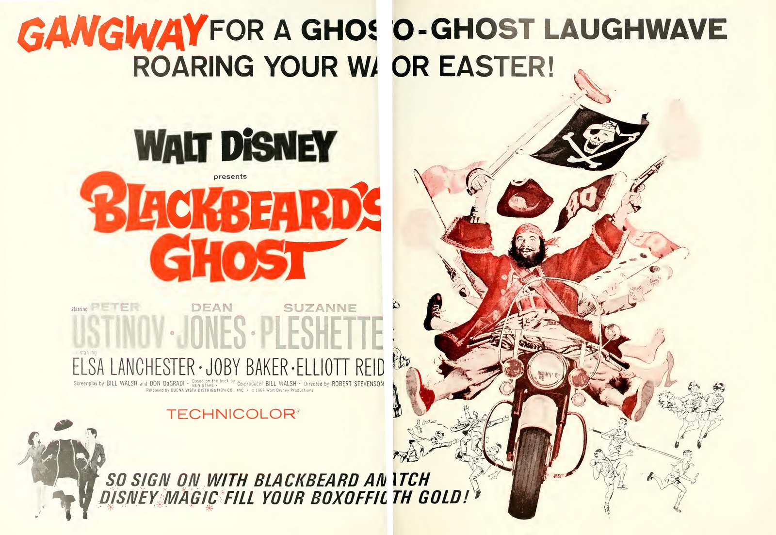 Poster Blackbeard's Ghost (1968) - Poster Fantoma Lui Barbă Neagră ...