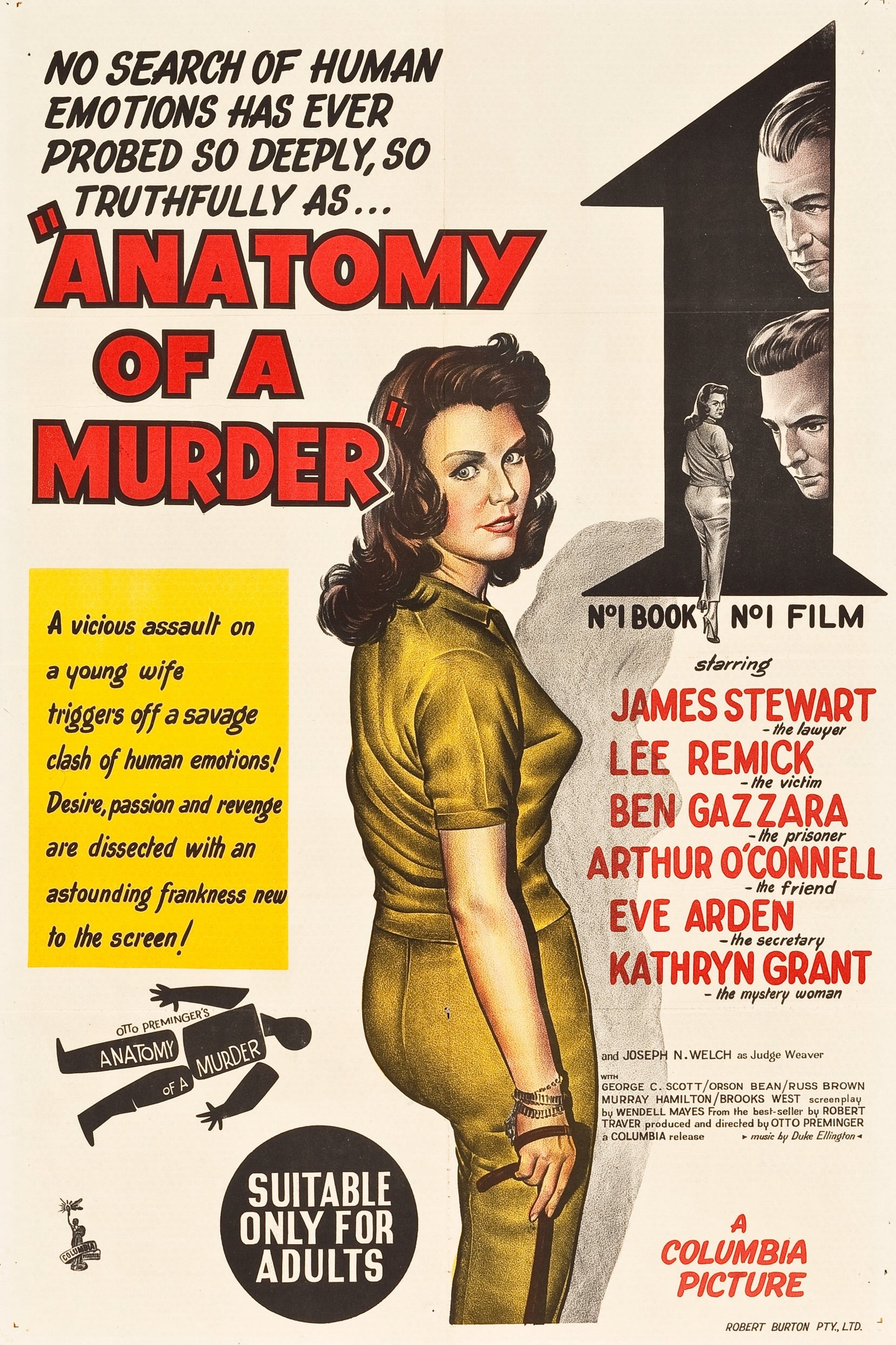 Poster Anatomy Of A Murder (1959) - Poster Anatomia Unei Crime - Poster ...