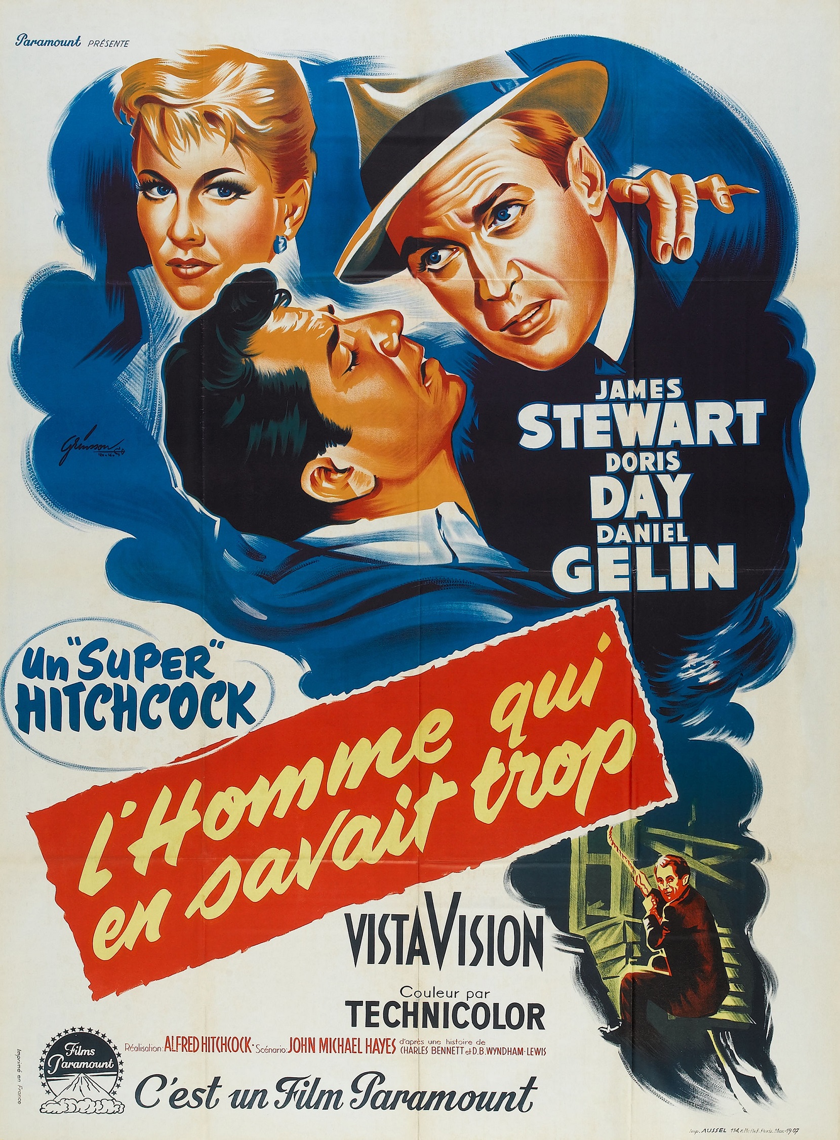 Poster The Man Who Knew Too Much (1956) Poster Omul care știa prea
