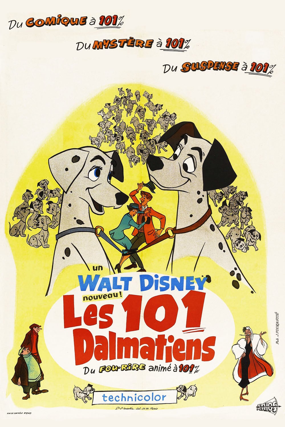 Poster One Hundred And One Dalmatians (1961) - Poster 101 Dalmațieni ...