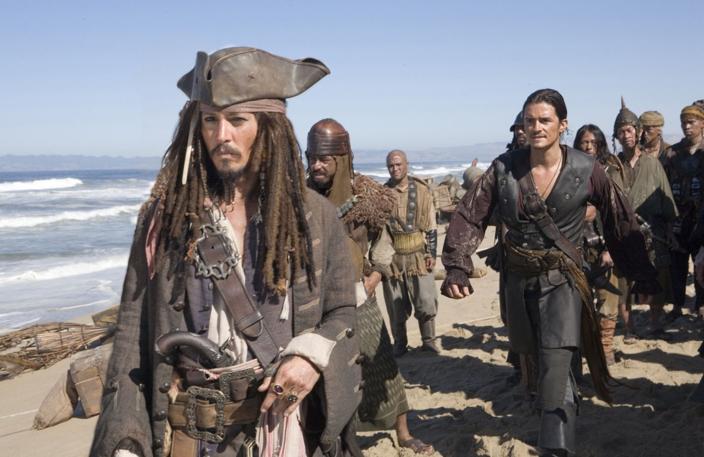 Poze Johnny Depp, Orlando Bloom în  Pirates of the Caribbean: At World's End