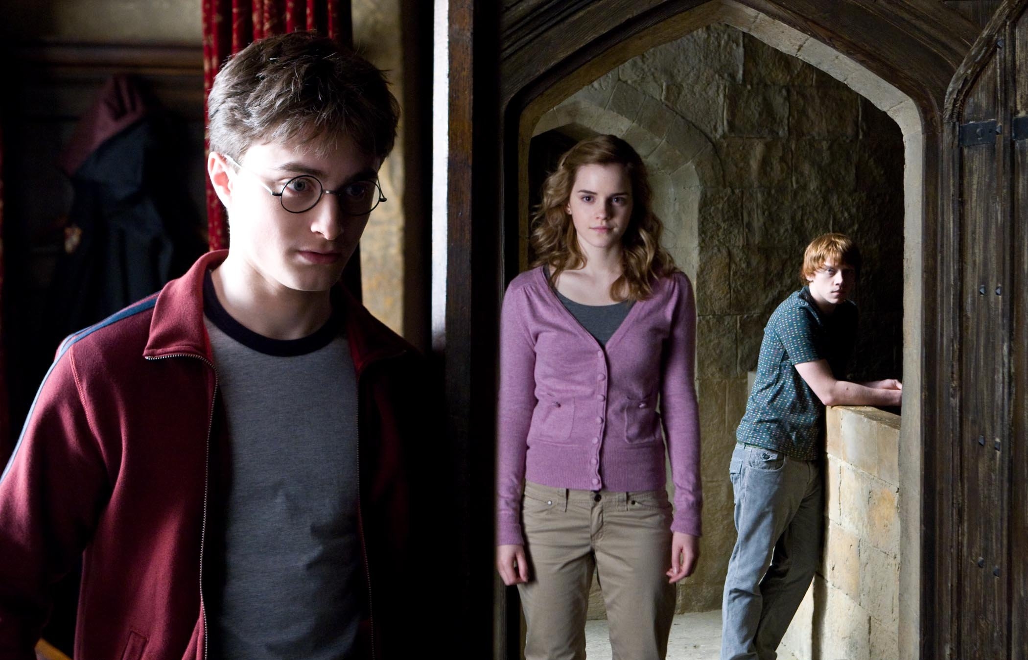 Poze Daniel Radcliffe, Emma Watson, Rupert Grint în  Harry Potter and the Half-Blood Prince