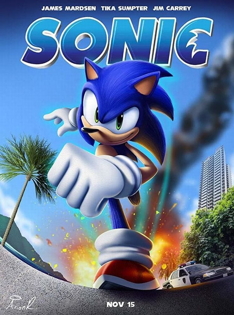 sonic the hedgehog 2 poster