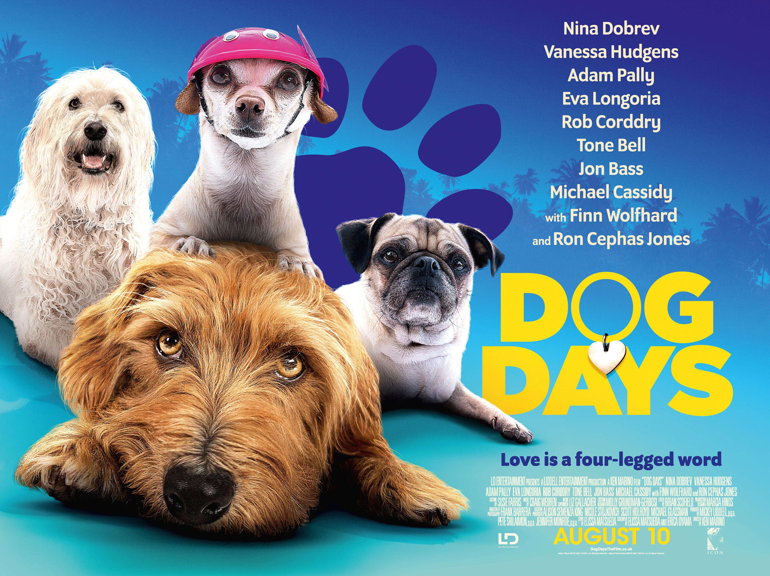Poster Dog Days (2018) Poster Câini şi oamenii lor Poster 2 din 8
