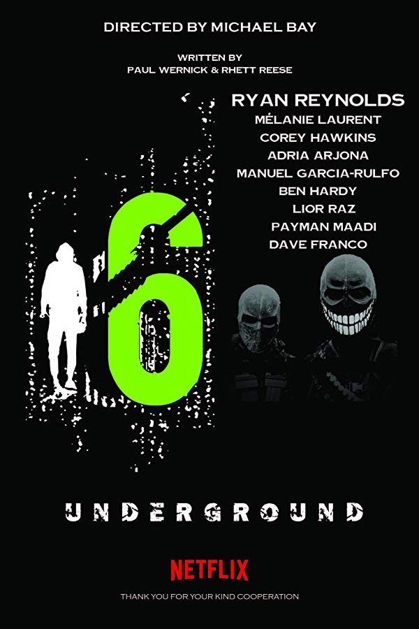 Poster 6 Underground (2019) - Poster 6 Din Umbră - Poster 5 Din 5 ...