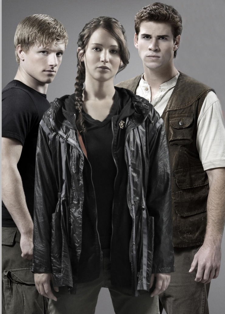 Poze Josh Hutcherson, Jennifer Lawrence, Liam Hemsworth în  The Hunger Games