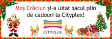 Moş Crăciun şi-a uitat sacul plin de cadouri la Cityplex