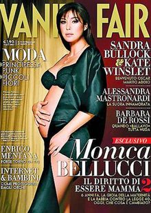 Monica Bellucci - primul pictorial de când e însărcinată