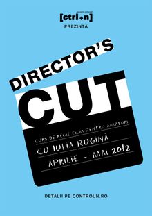 Curs de regie de film pentru amatori, din 23 aprilie