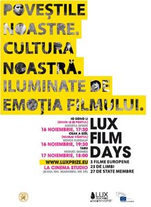 Zilele Filmului LUX la Bucureşti: 16-17 noiembrie 2012, Cinema Studio