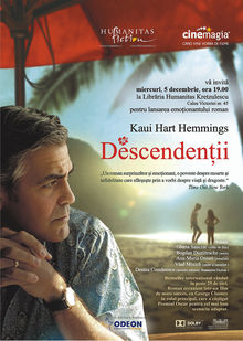 Descendenţii, romanul ecranizat cu George Clooney în rol principal, în librării