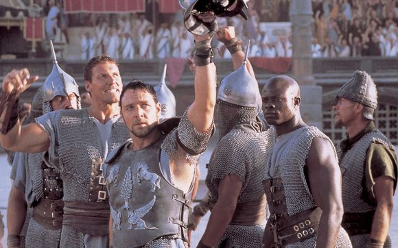 Ralf Moeller, Russell Crowe, Djimon Hounsou în Gladiator