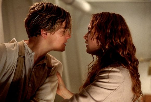 Leonardo DiCaprio, Kate Winslet în Titanic
