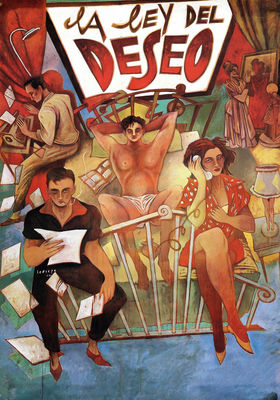 La ley del deseo poster