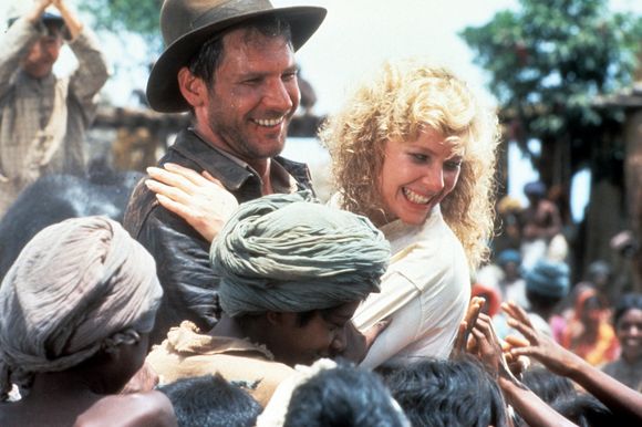 Harrison Ford, Kate Capshaw în Indiana Jones and the Temple of Doom