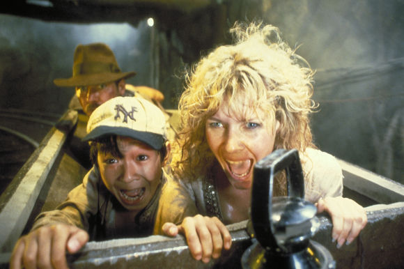 Ke Huy Quan, Harrison Ford, Kate Capshaw în Indiana Jones and the Temple of Doom