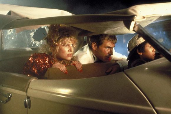 Harrison Ford, Kate Capshaw, Ke Huy Quan în Indiana Jones and the Temple of Doom