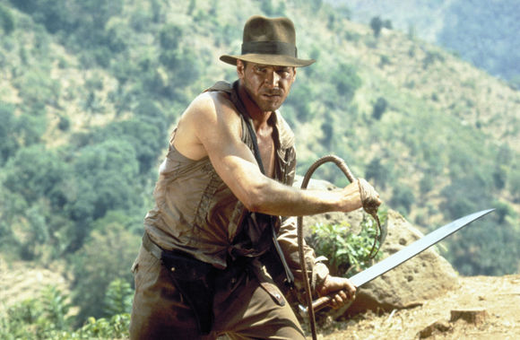 Harrison Ford în Indiana Jones and the Temple of Doom