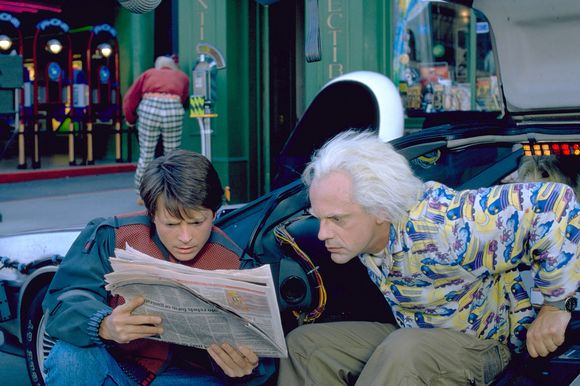 Michael J. Fox, Christopher Lloyd în Back to the Future Part II