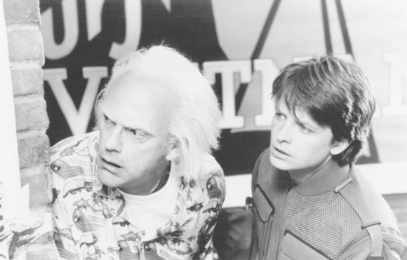 Christopher Lloyd, Michael J. Fox în Back to the Future Part II
