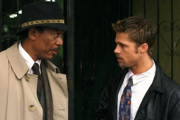Brad Pitt, Morgan Freeman în Se7en