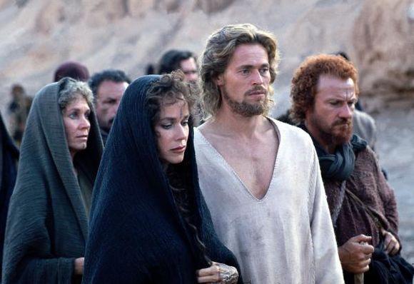 Willem Dafoe, Barbara Hershey, Harvey Keitel în The Last Temptation of Christ