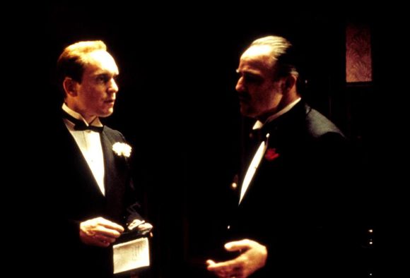 Robert Duvall, Marlon Brando în The Godfather
