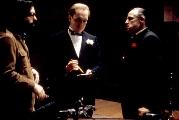 Robert Duvall, Marlon Brando, Francis Ford Coppola în The Godfather