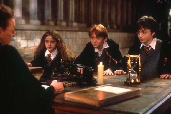 Emma Watson, Rupert Grint, Daniel Radcliffe în Harry Potter and the Sorcerer's Stone