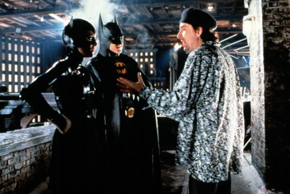 Michelle Pfeiffer, Michael Keaton, Tim Burton în Batman Returns