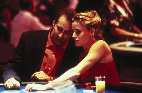 Nicolas Cage, Elisabeth Shue în Leaving Las Vegas