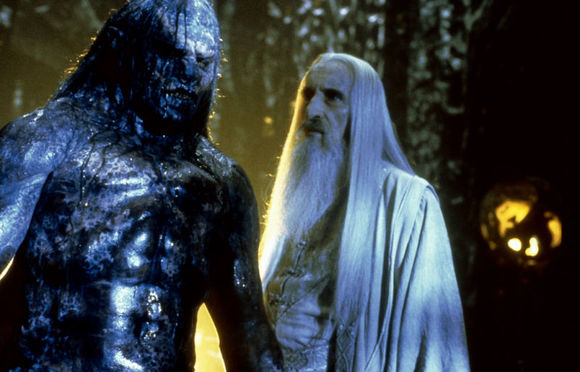 Christopher Lee în The Lord of the Rings: The Fellowship of the Ring