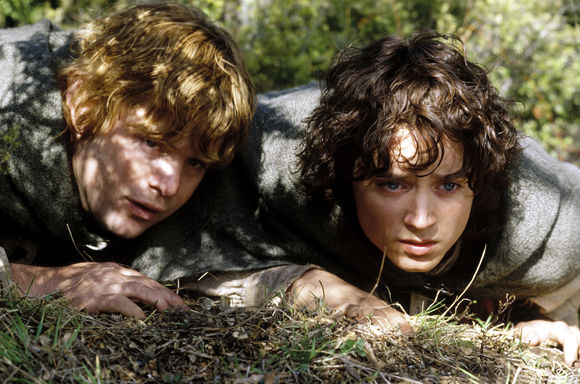 Elijah Wood, Sean Astin în The Lord of the Rings: The Two Towers