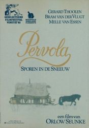 Poster Pervola, sporen in de sneeuw