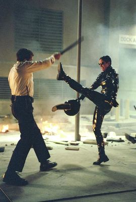 Carrie-Anne Moss în The Matrix Reloaded
