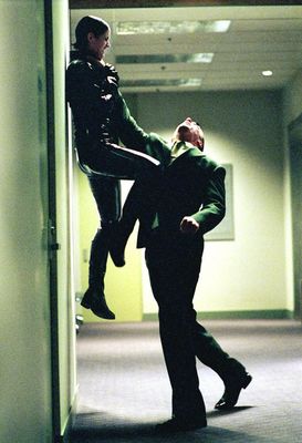 Carrie-Anne Moss în The Matrix Reloaded