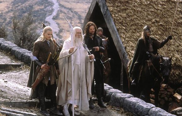 Ian McKellen, Viggo Mortensen, Orlando Bloom în The Lord of the Rings: The Return of the King