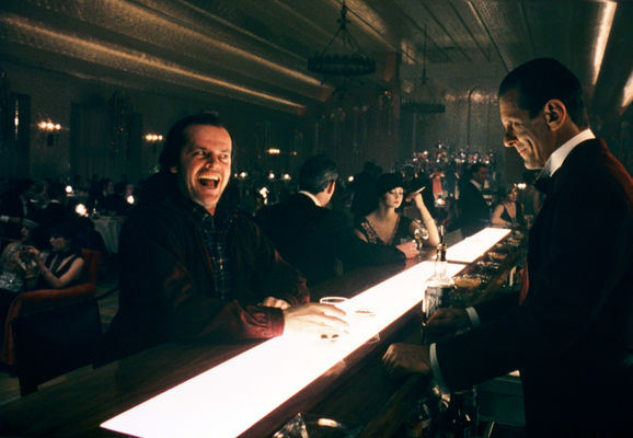 Jack Nicholson, Joe Turkel în The Shining