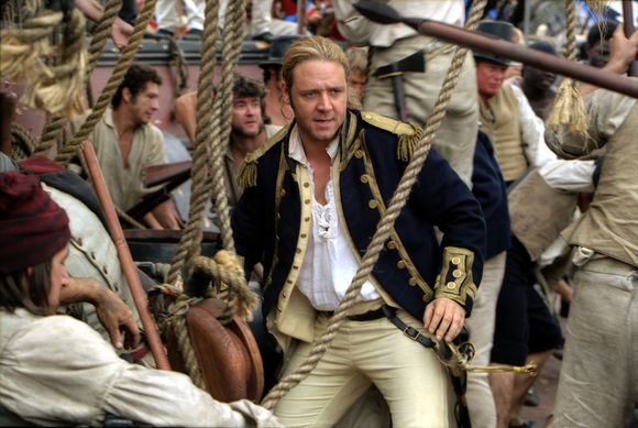 Russell Crowe în Master and Commander: The Far Side of the World