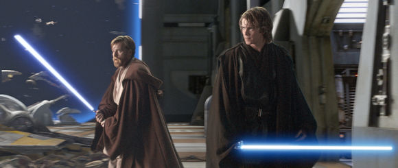 Ewan McGregor, Hayden Christensen în Star Wars: Episode III - Revenge of the Sith