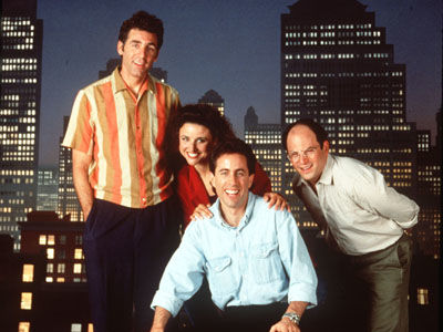 Michael Richards, Jerry Seinfeld, Julia Louis-Dreyfus, Jason Alexander în Seinfeld
