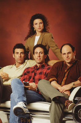 Michael Richards, Jerry Seinfeld, Jason Alexander, Julia Louis-Dreyfus în Seinfeld