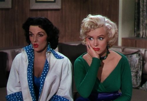 Jane Russell, Marilyn Monroe în Gentlemen Prefer Blondes
