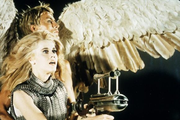 Jane Fonda, John Phillip Law în Barbarella