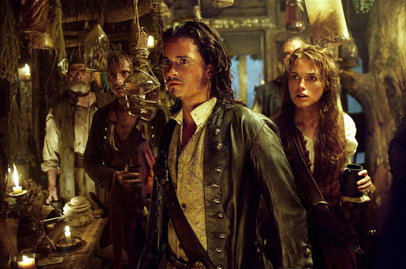 Orlando Bloom, Keira Knightley în Pirates of the Caribbean: Dead Man's Chest